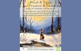 Brush and Tipple, Prosecco and Pizza at Glendower Hotel