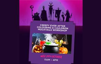 Creepy Every After Colouring and Cauldron Mocktails Workshop at Affinity Lancashire