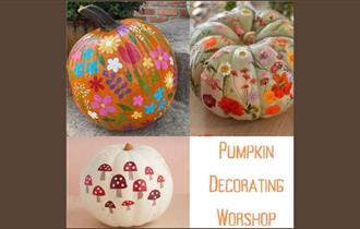 Pumpkin & Petals: Pumpkin Decorating Workshop at Holden Clough