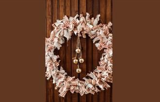 Christmas Rag Wreath Making