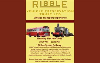 Classic Transport Experience at Ribble Steam Railway