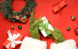Children's Christmas supper and disco with live entertainment from the Grinch and Cindy Lou