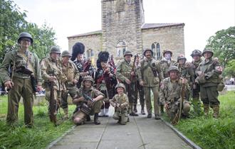 Accrington 1940s D Day commemoration and War Re-Enactment