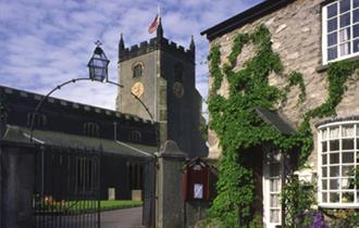 Warton Village, St Oswald's Church and the Old Rectory