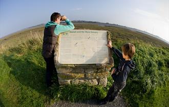 Information board at Wyre Estuary Country Park