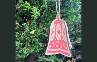 Bauble Printing Workshop at Holden Clough