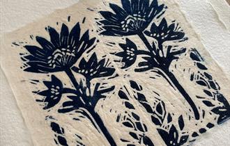 Spring Flower Lino Block Printing at Holden Clough Nurseries