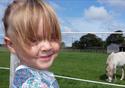 Young visitor at World Horse Welfare Penny Farm