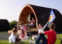 Camping pods at Bay View