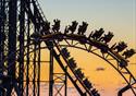 blackpool pleasure beach late night riding