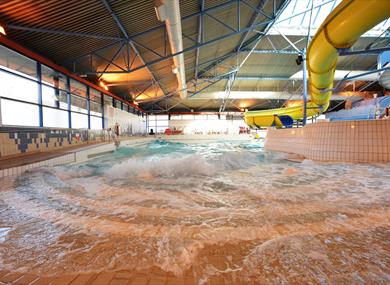 The pools and various attractions at Pendle Wavelengths.