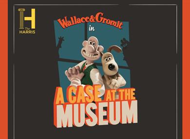 Wallace & Gromit in a Case at the Museum