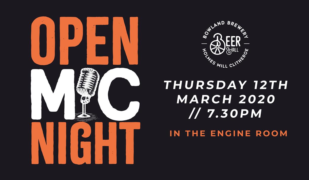 Bowland Beer Hall Open Mic Night