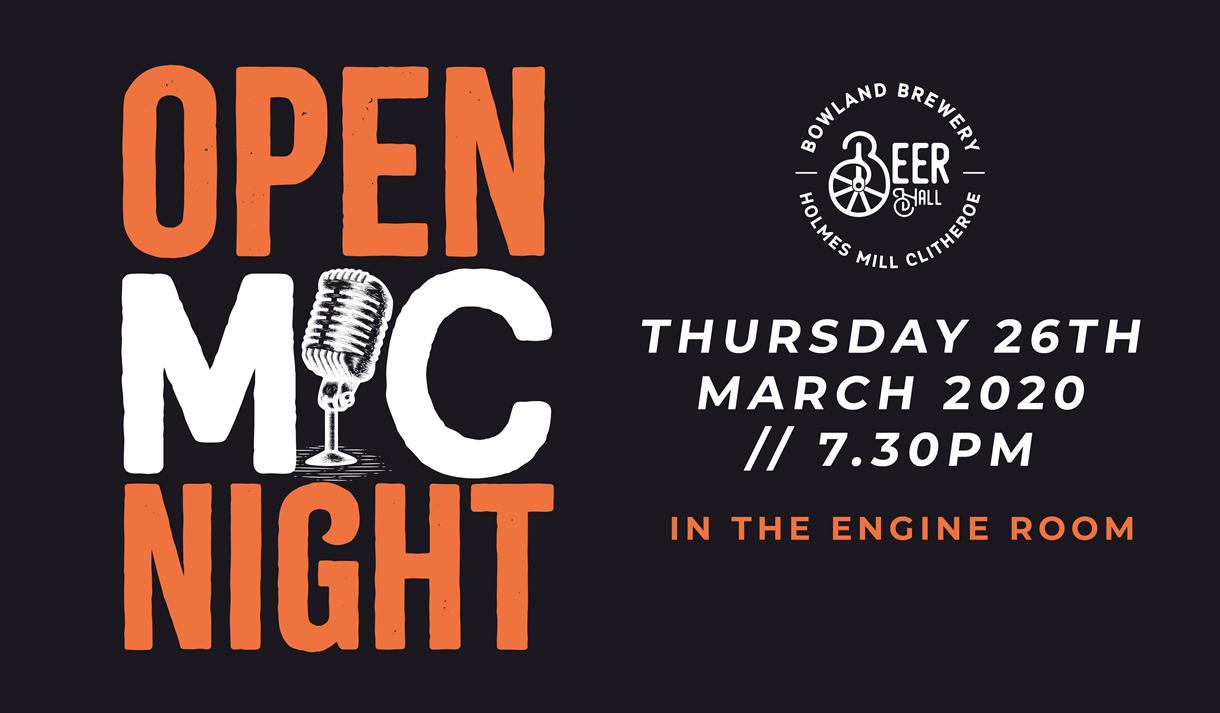 Bowland Beer Hall Open Mic Night