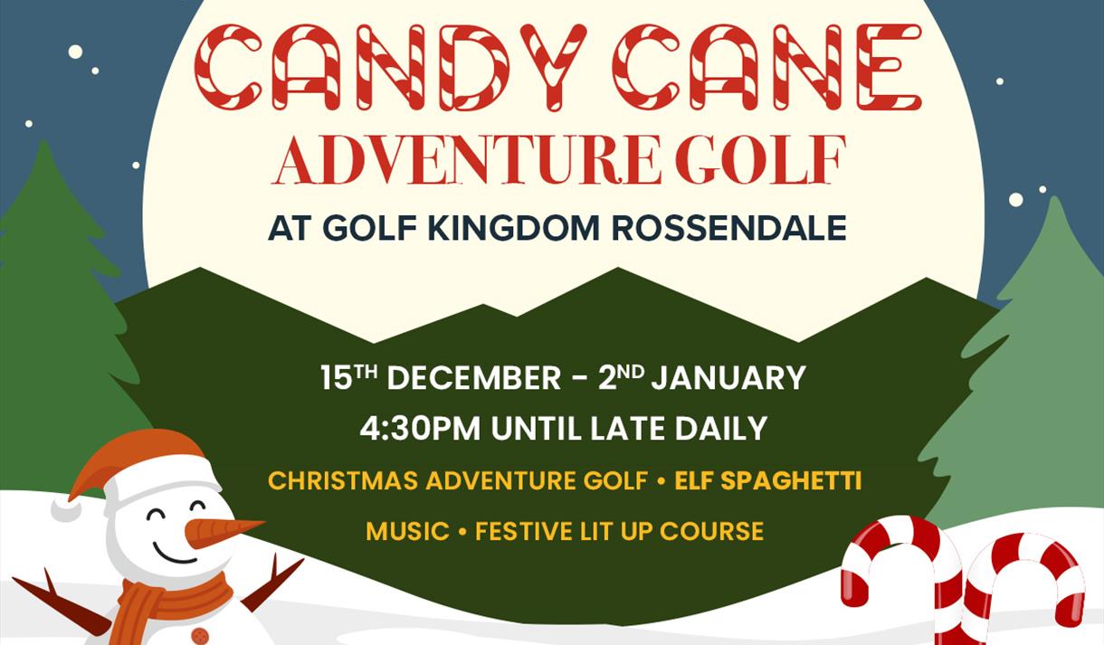 Christmas Candy Cane Adventure Golf