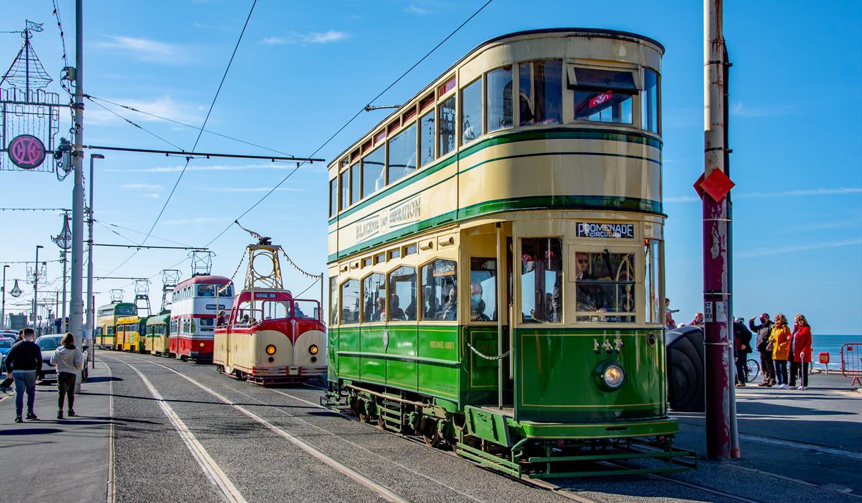 Heritage Tram Parade Queen's Jubilee Blackpool