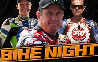 BIKE NIGHT, an audience with JOHN McGUINNESS, DEAN HARRISON and JAMES WHITHAM