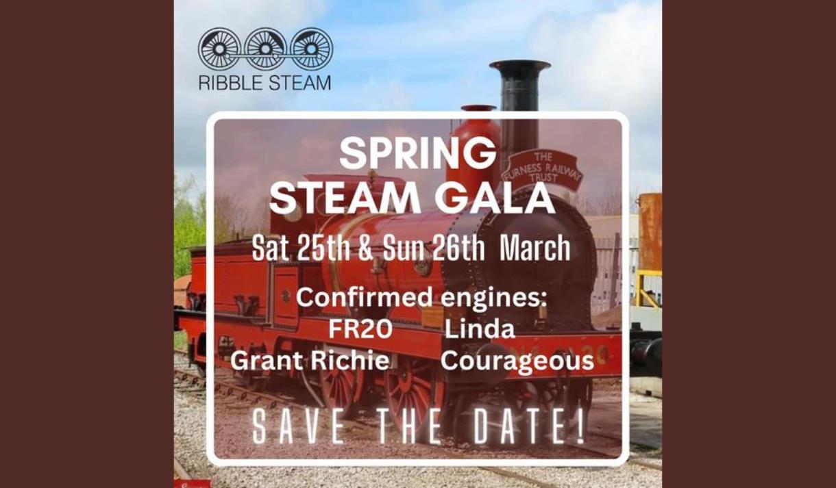 Spring Steam Gala Weekend at Ribble Steam Railway