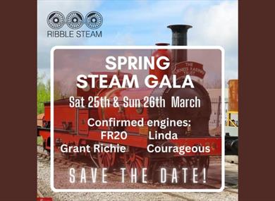Spring Steam Gala Weekend at Ribble Steam Railway