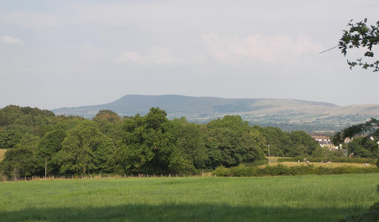 View south from Hurst Green towards the Ribble Valley. Photograph by Forest of Bowland AONB.