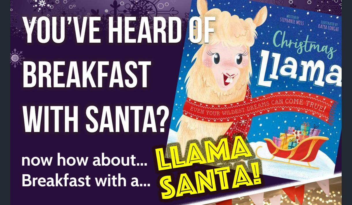 Breakfast with Llama Santa