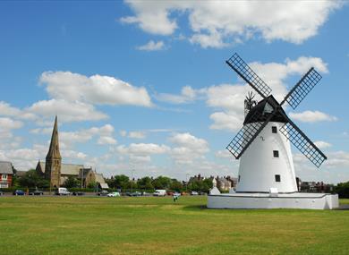 Lytham Windmill on clear sunny day