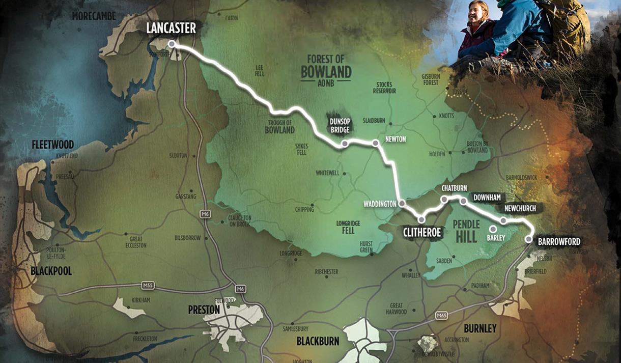 Pendle witches trail map