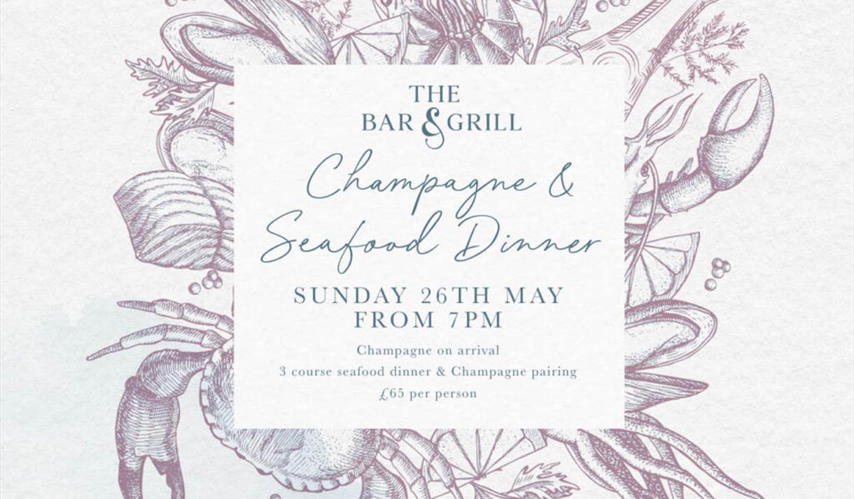 Seafood & Champagne Dinner at The Bar & Grill