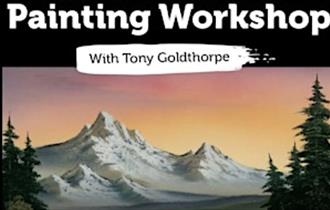 Bob Ross painting Workshop with Tony Goldthorpe