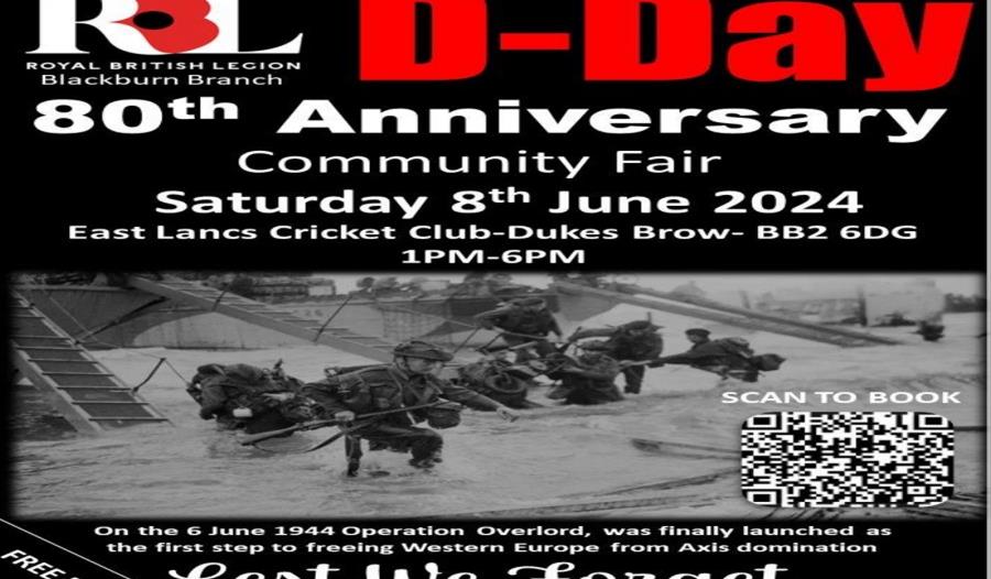 D Day 80th Anniversary RBL Blackburn
