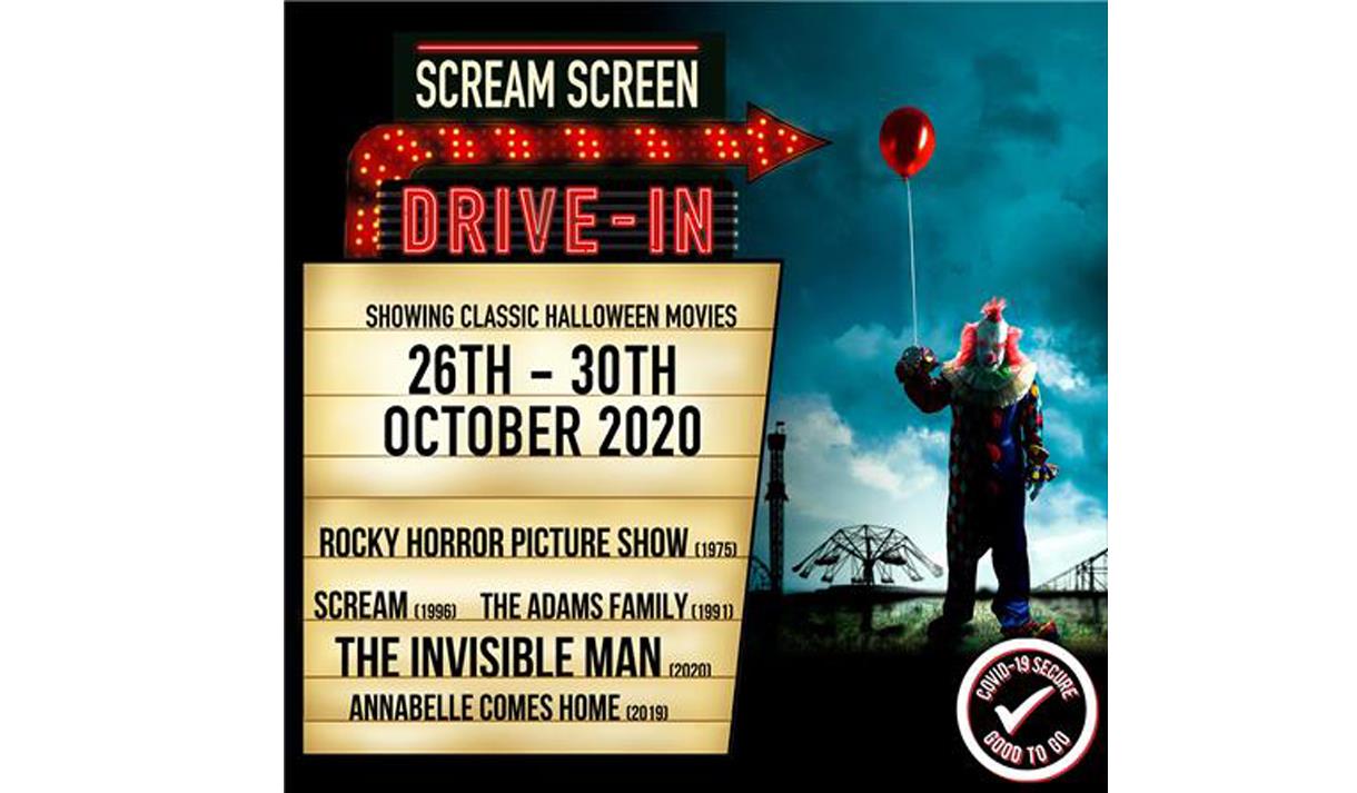 Blackpool Pleasure Beach October Halloween 2020 Drive-In Cinema