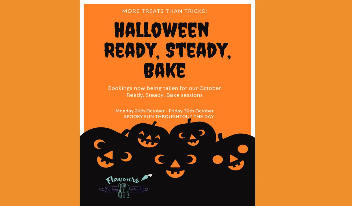 Halloween ready steady bake at Flavours cookery school