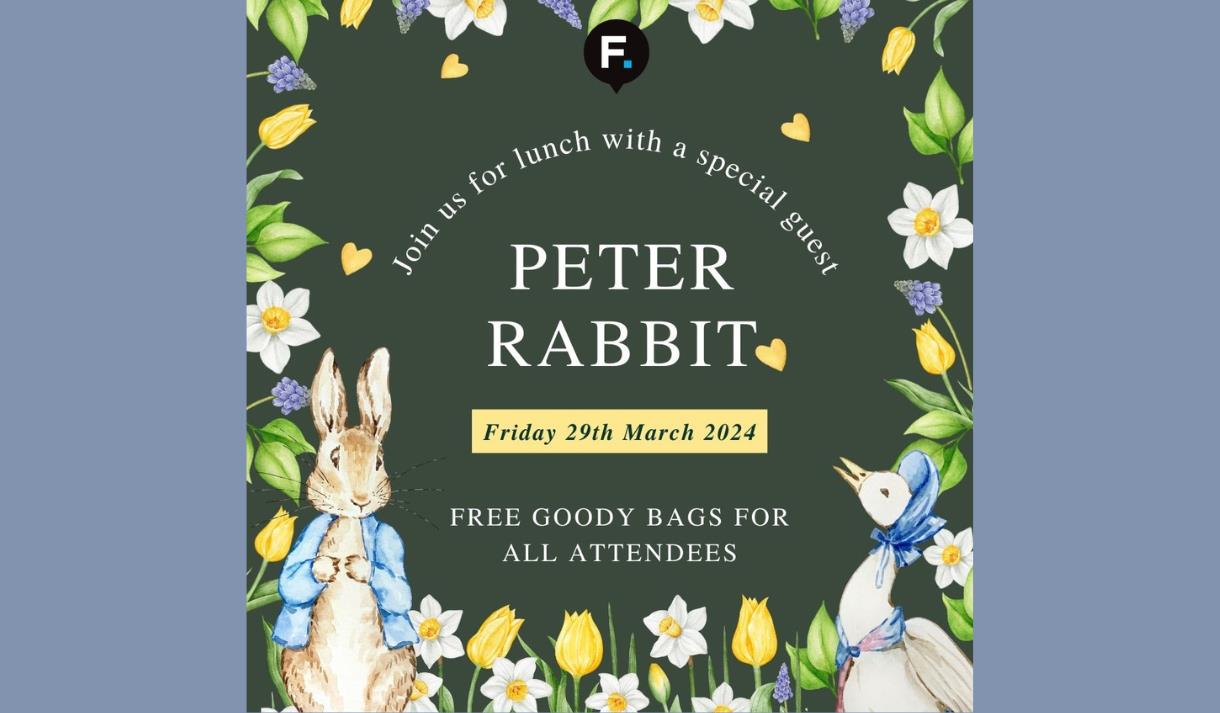 Lunch with Peter Rabbit at Fishergate Shopping Centre