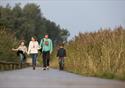 Family walking through Wyre Estuary Country Park