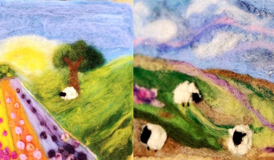 Needle Felted Landscapes Class