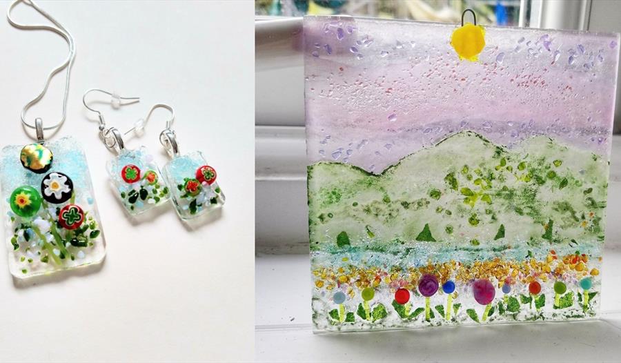 Fused Glass Relief Plaques or Pendants Class
