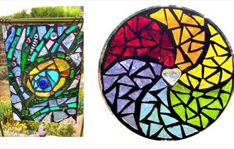 Garden Mosaic Sun Catcher or Mandala