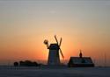 Lytham windmill during a wintery sunset