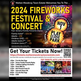 Melton Mowbray Fireworks Festival & Concert