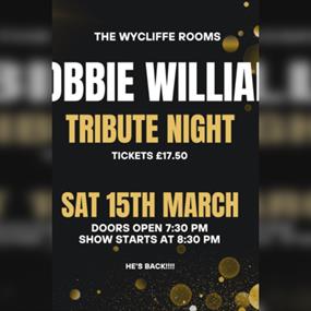 Robbie Williams Tribute Night At The Wycliffe Rooms