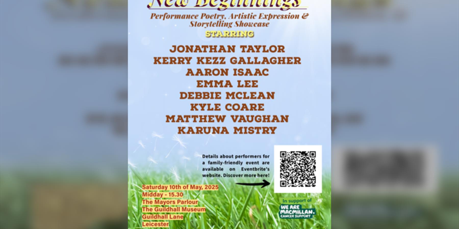 Performance Poetry, Artistic Expression & Storytelling Showcase