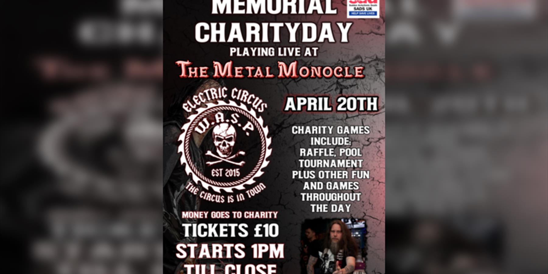 Lee's Memorial Charity Day - Electric Cicus W.A.S.P Tribute Act