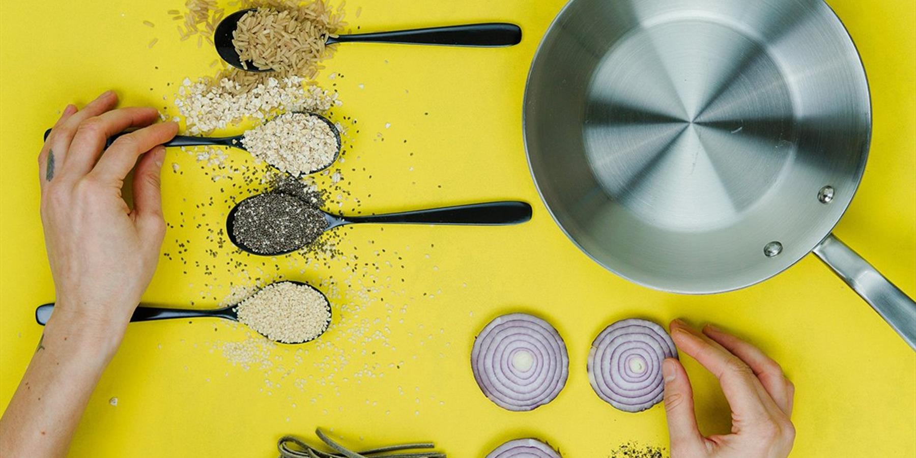 Cooking pot and ingredients