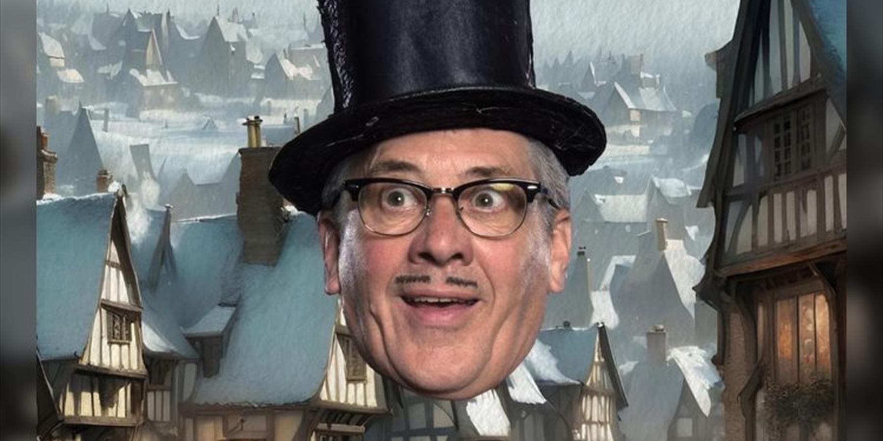 Count Arthur Strong is Charles Dickens in 'A Christmas Carol'