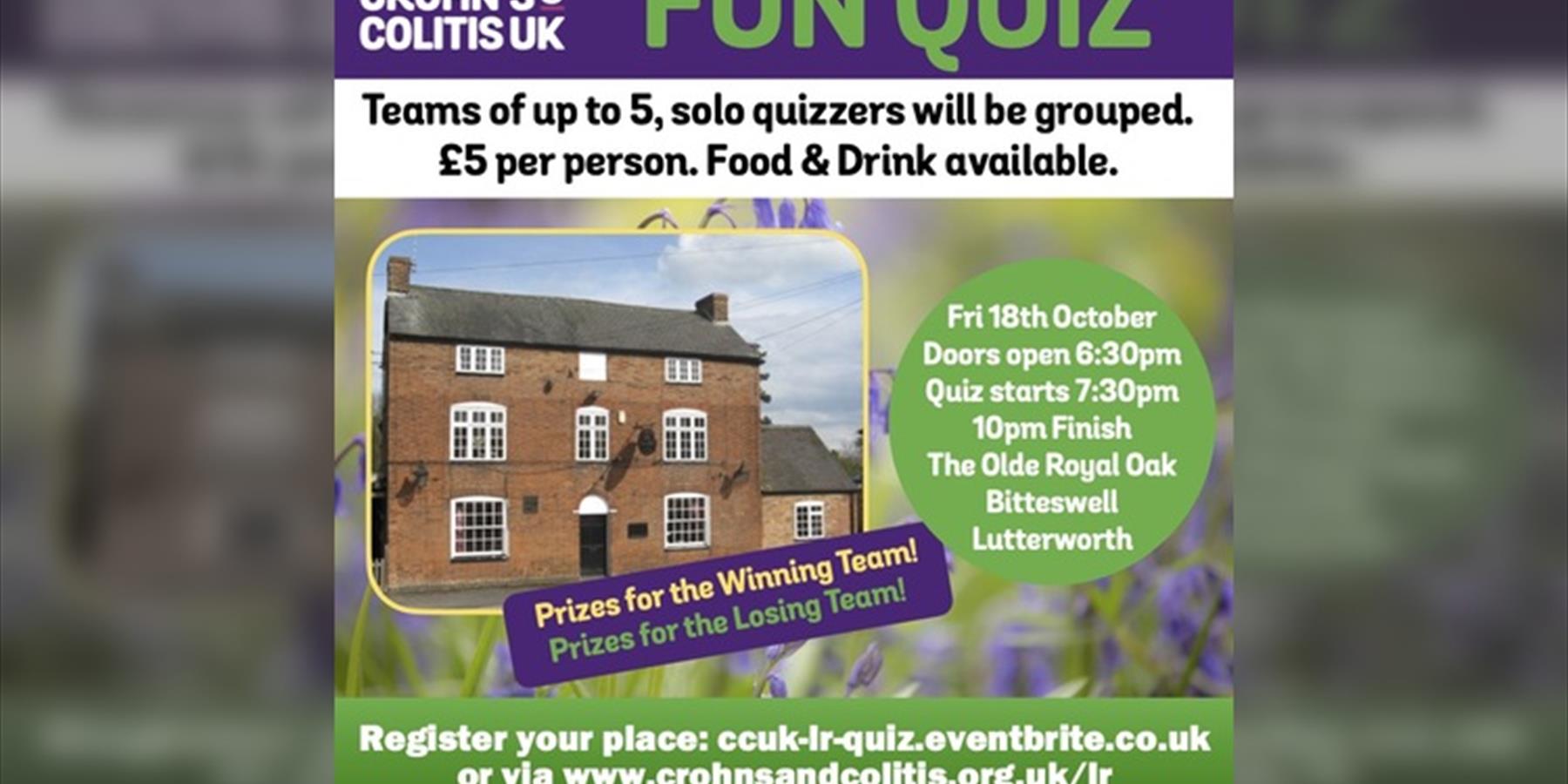 Fun Pub Quiz for Crohn's & Colitis UK