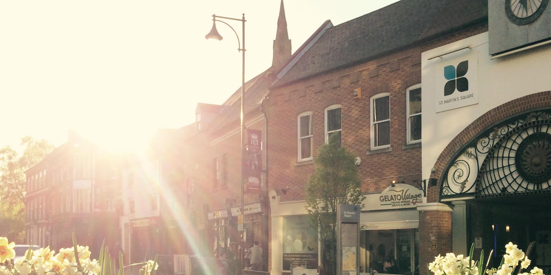 st martins square sunset