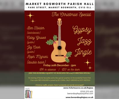 Ben & Soph's Jazz @ Mkt Bosworth Parish Hall - Gypsy Jazz Jingle - THE CHRISTMAS SPECIAL 2024