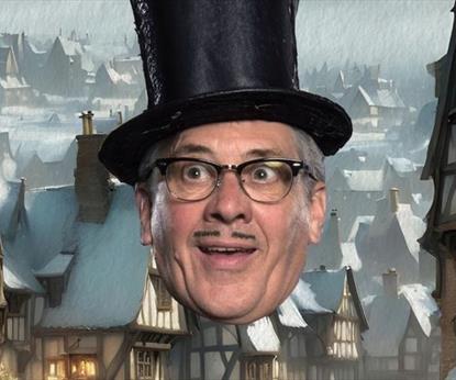 Count Arthur Strong is Charles Dickens in 'A Christmas Carol'