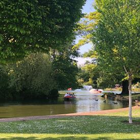 park in the summer