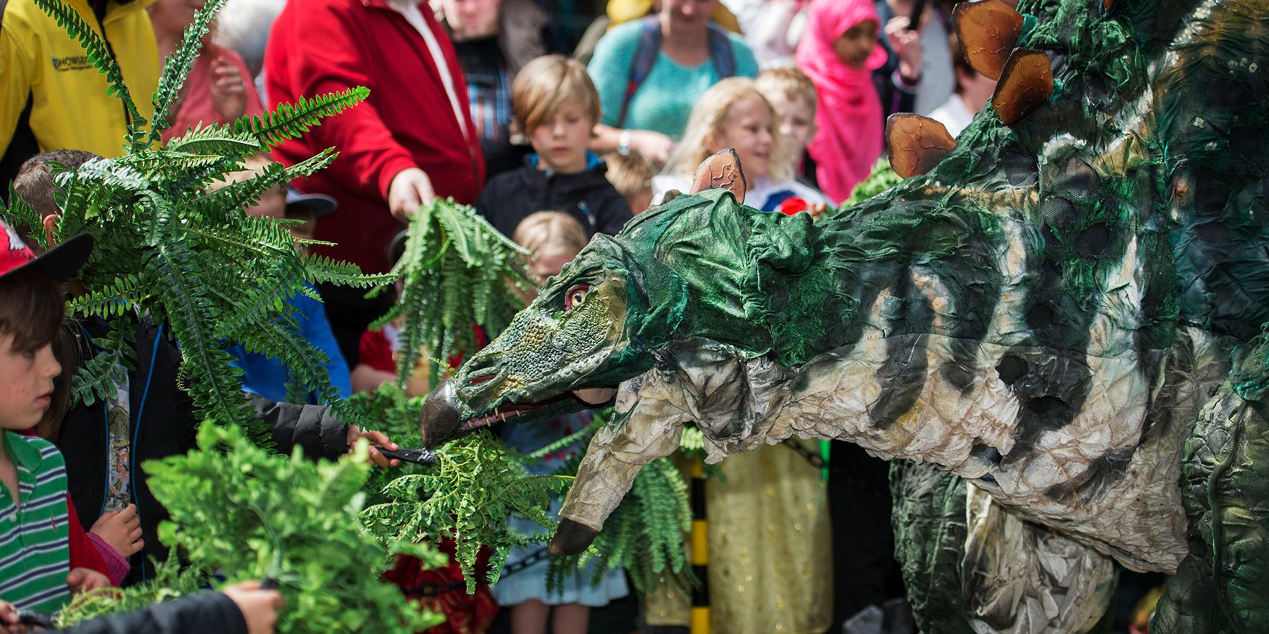 dinosaur at st georges festival
